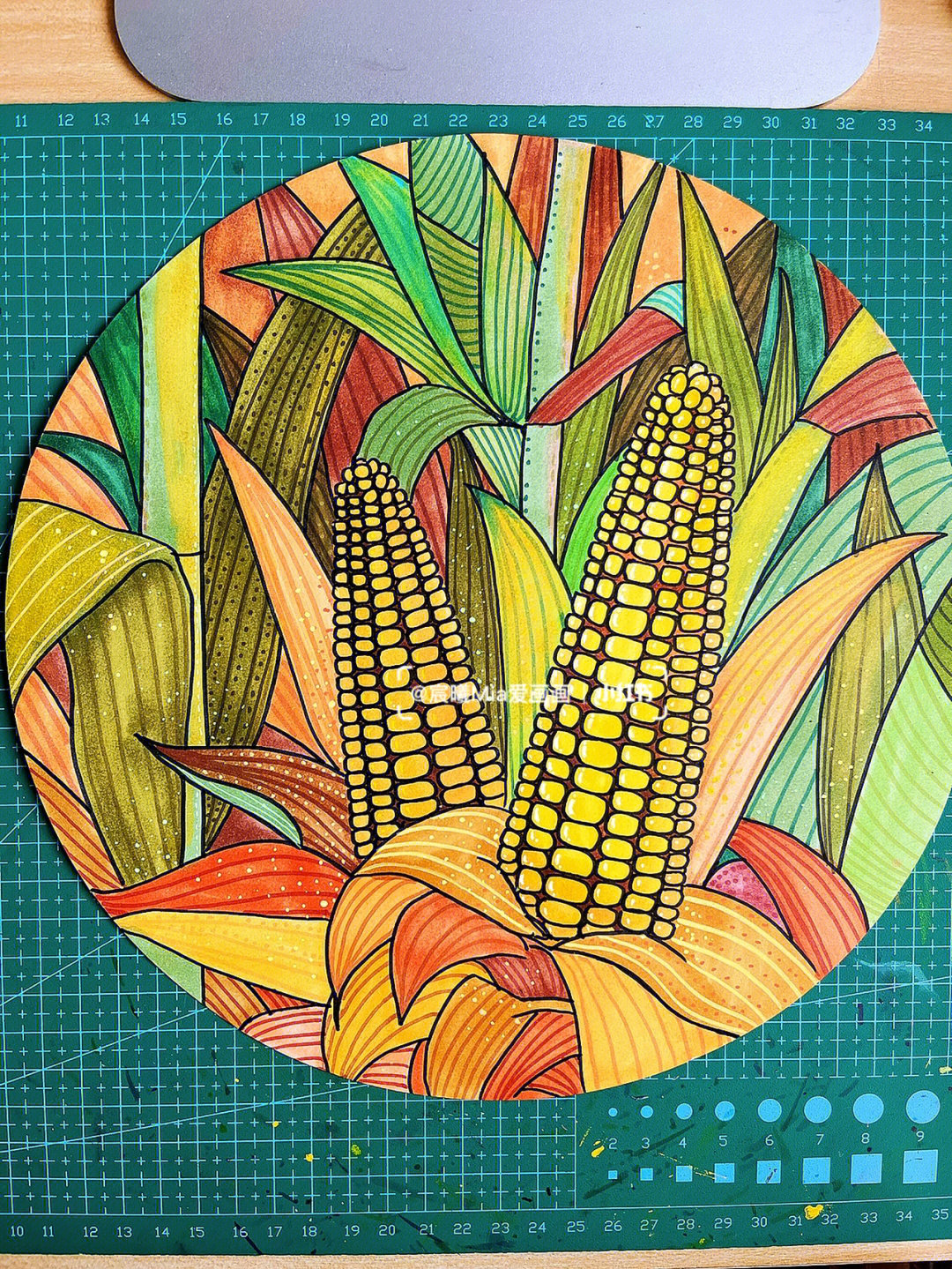 儿童绘画课程内容设计秋天里的玉米熟了