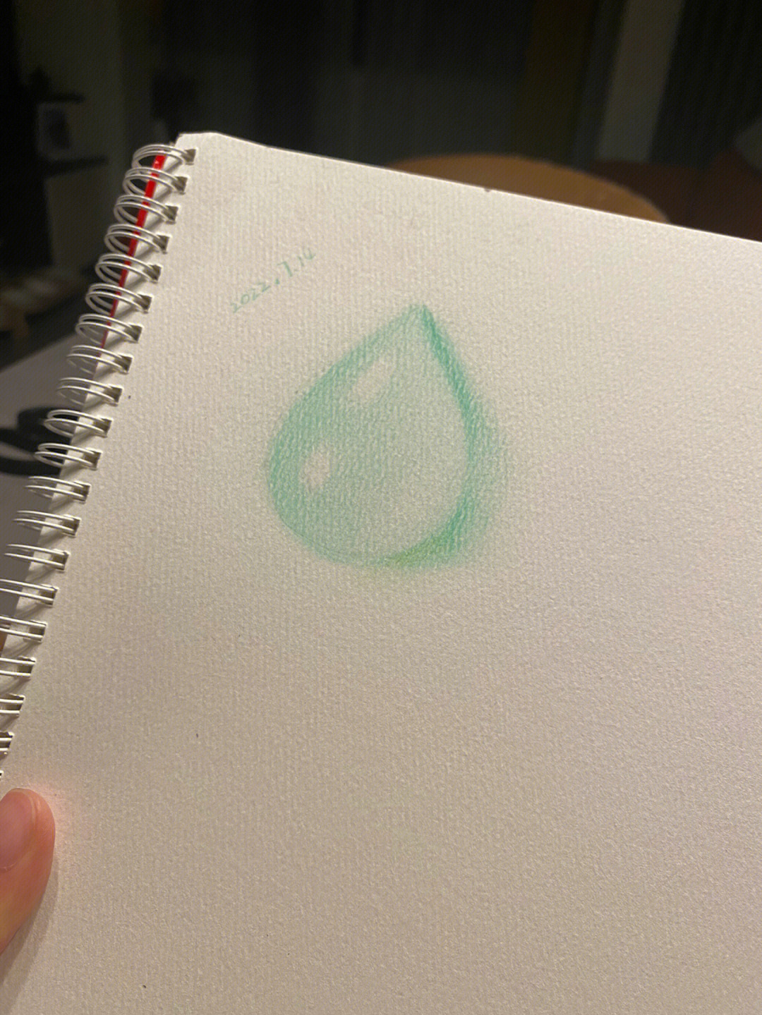 水滴怎么画彩铅图片