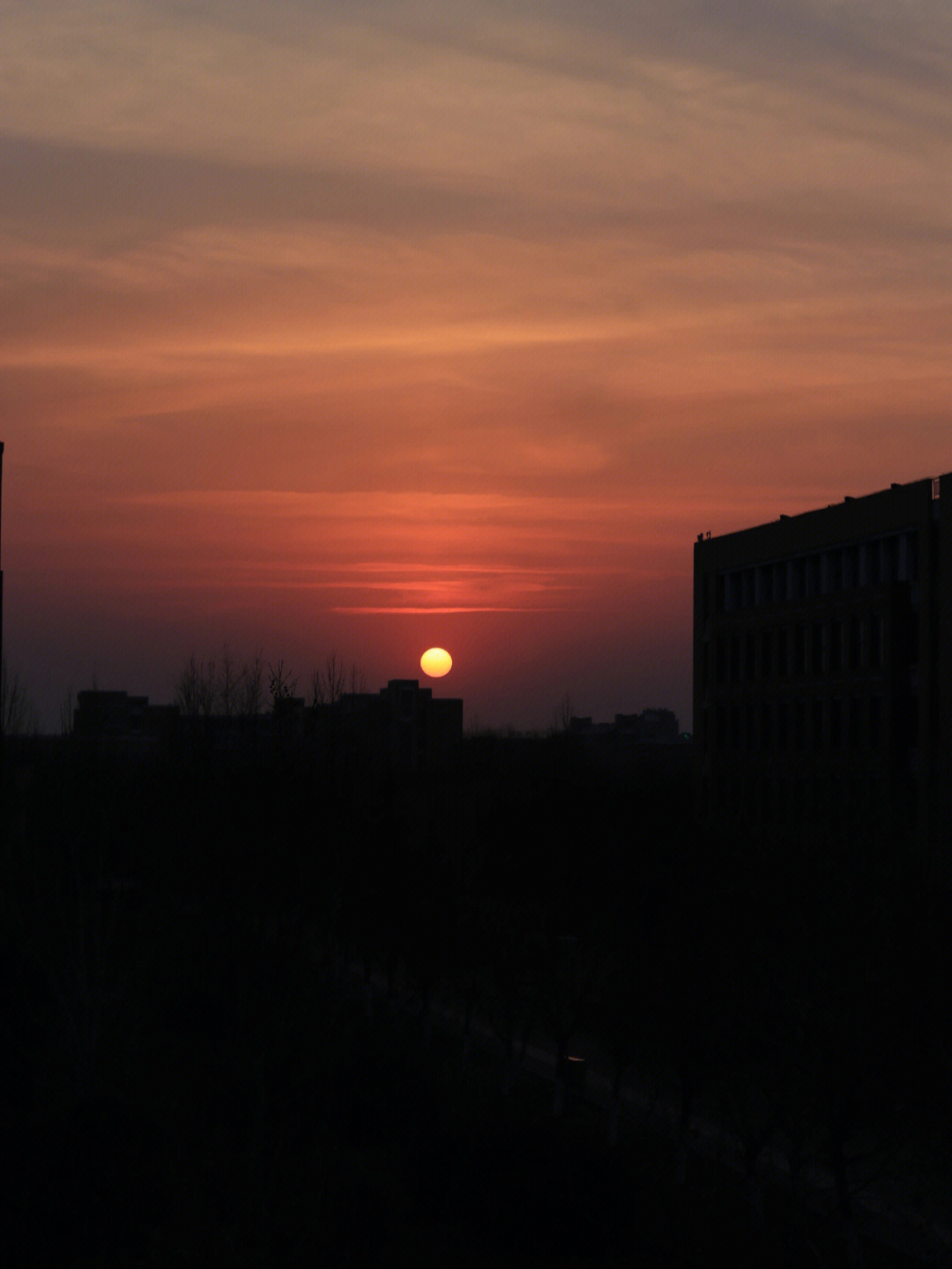 校园日落背景图图片