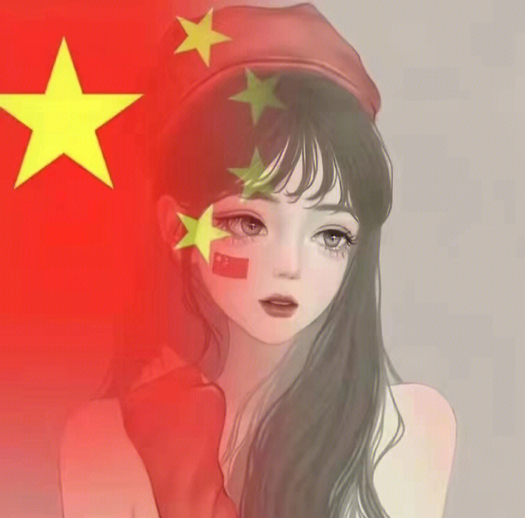 红色背景小孩头像图片图片