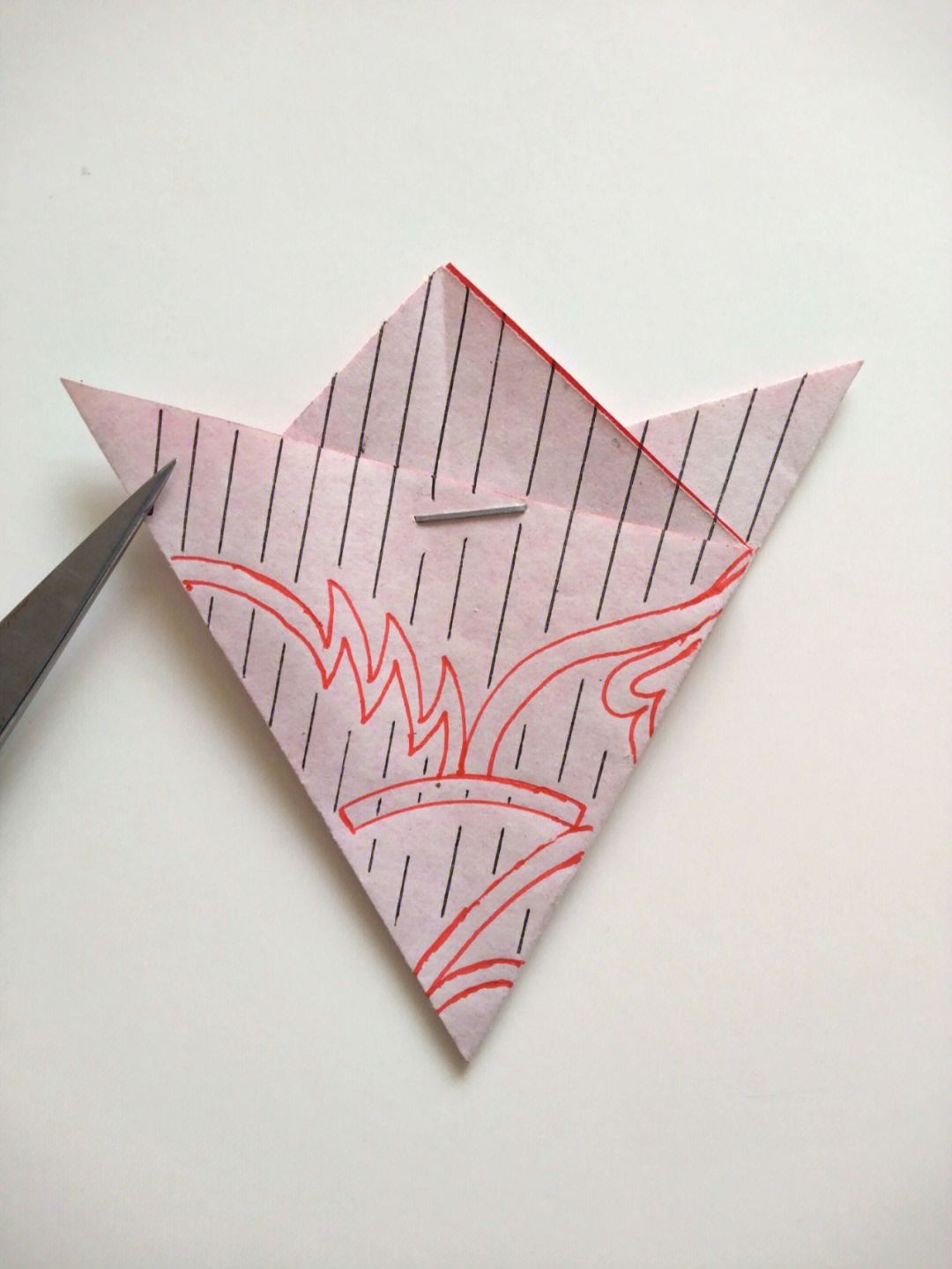 剪纸窗花折法图片