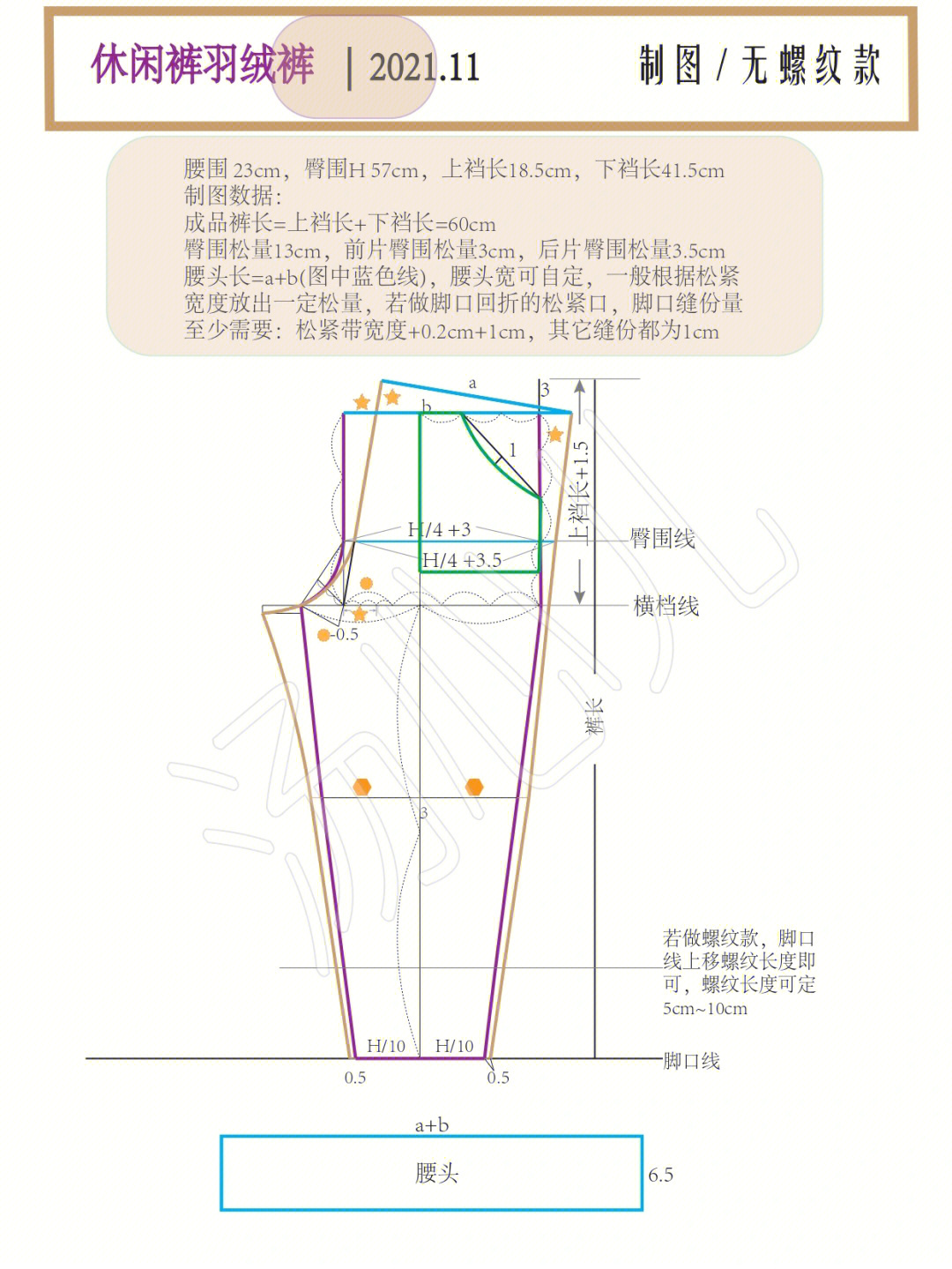 男士羽绒裤裁剪方法图片