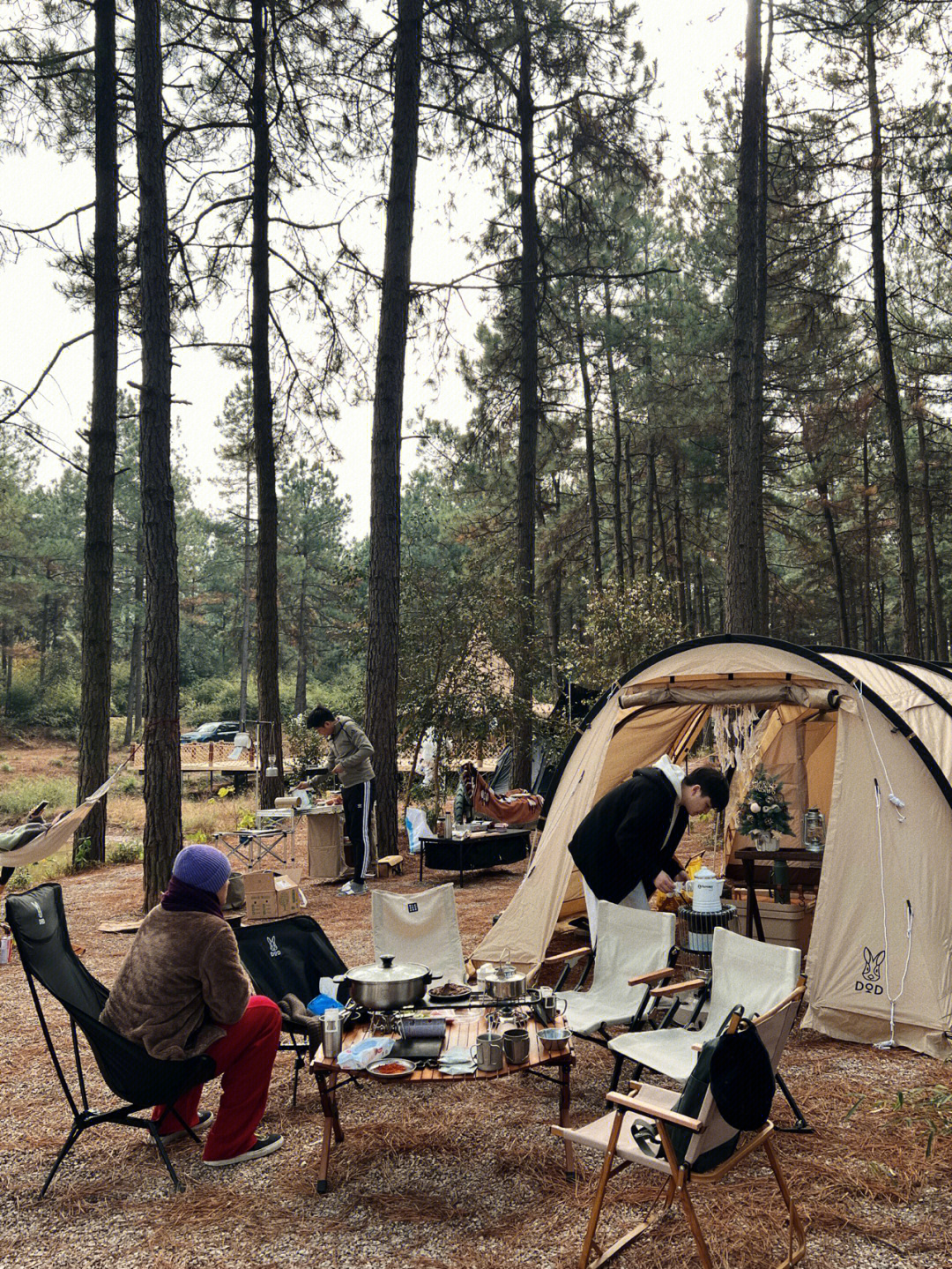 安吉松林湖机智的露营生活