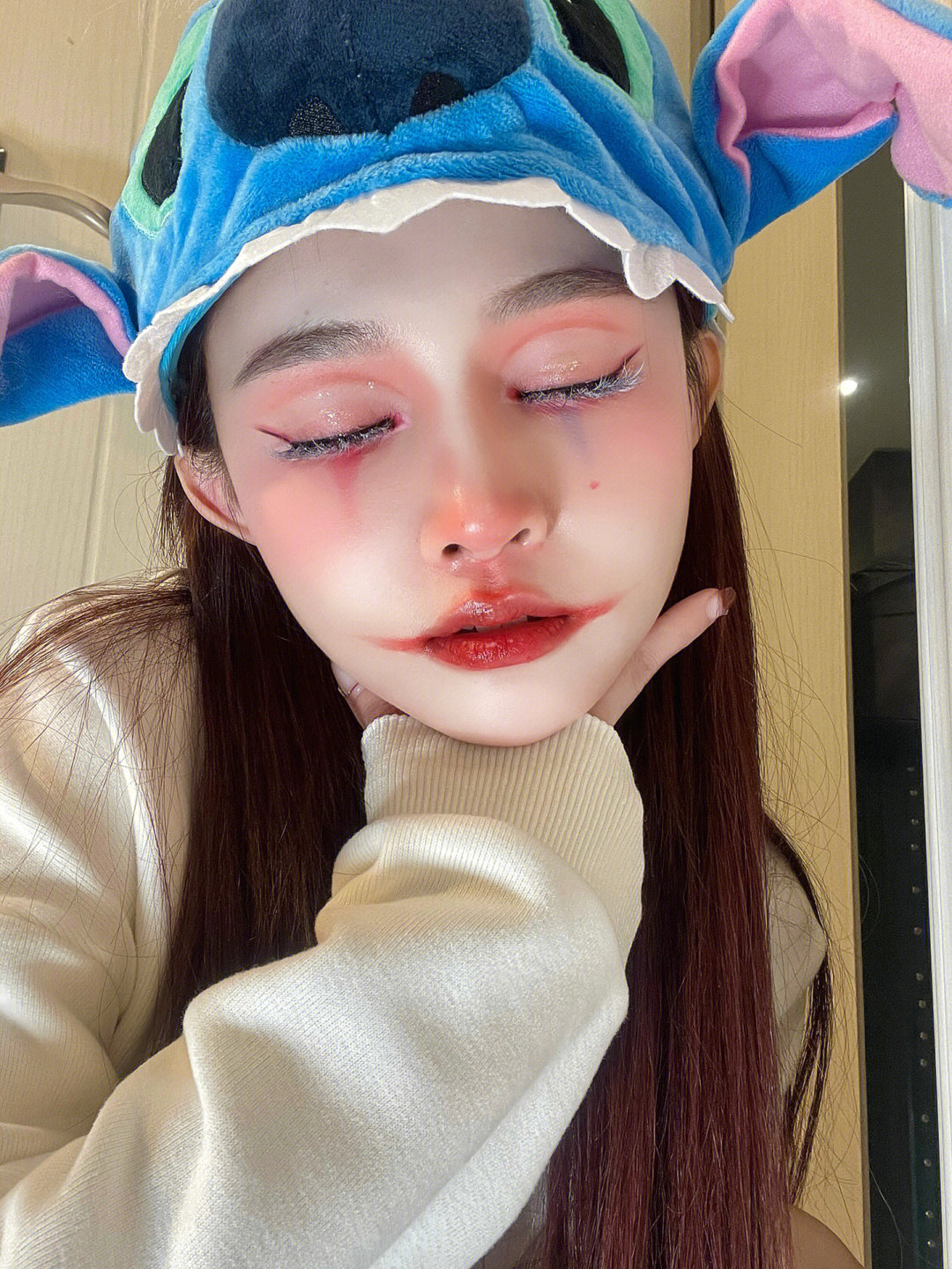 可爱鬼万圣节妆容来啰甜甜敲好看