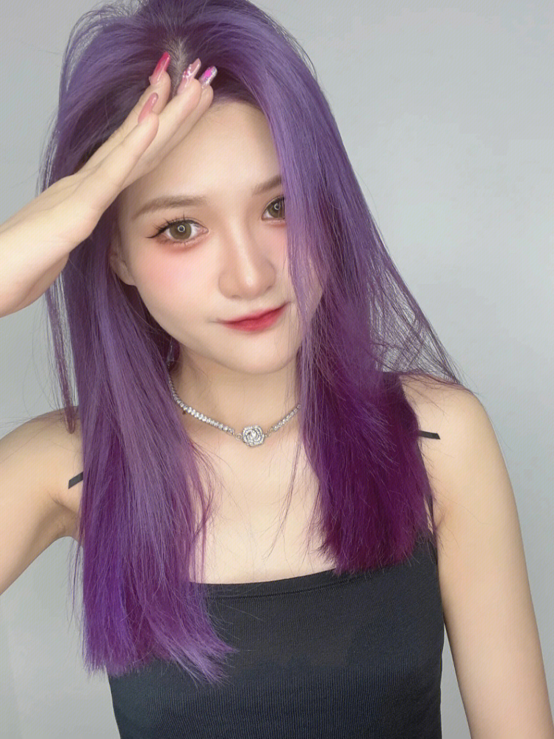 雾紫色发色