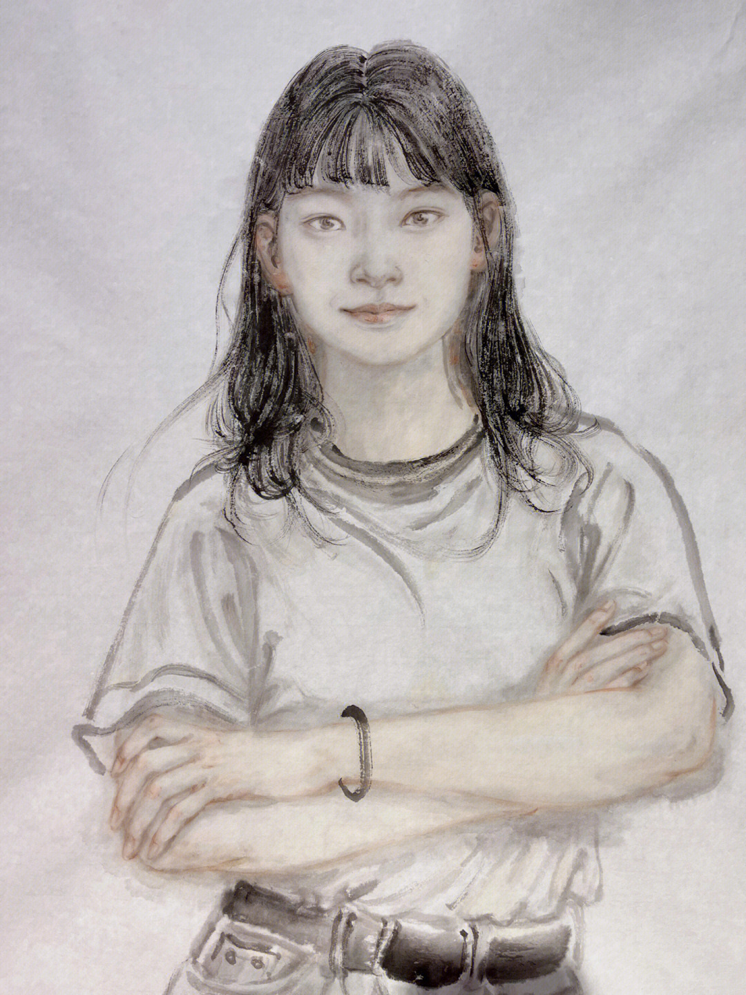 93中国画·水墨·写意·人物画·全身肖像93