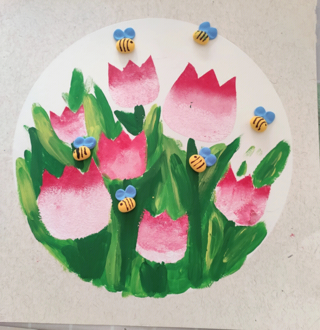 水粉郁金香绘画教程图片