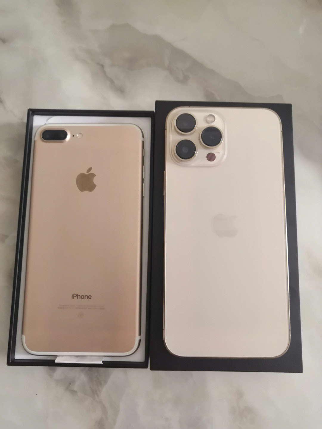 iphone7plus换iphone13promax都是金色呀