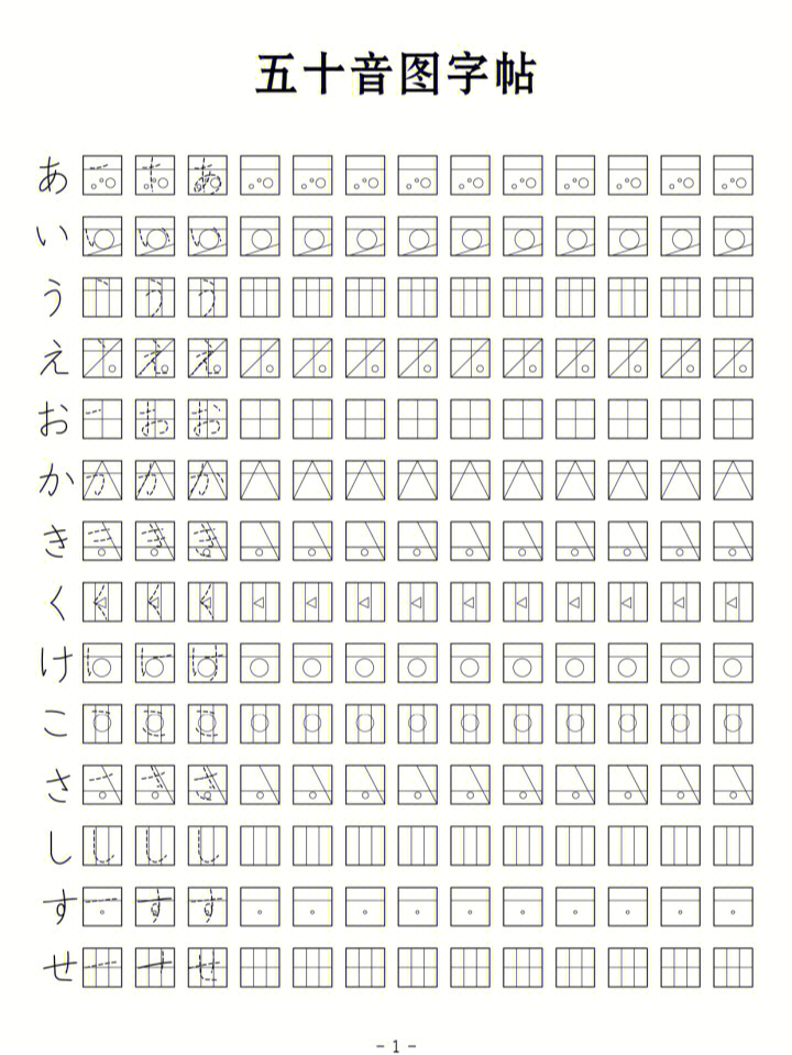 五十音对应的汉字图片