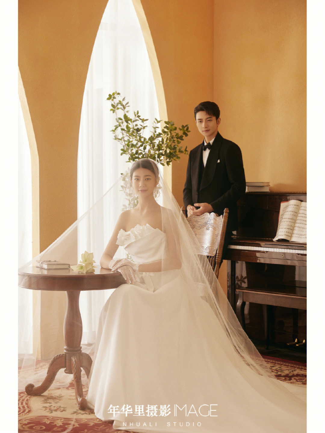 nhuali新片发布法式温柔钢琴婚纱照