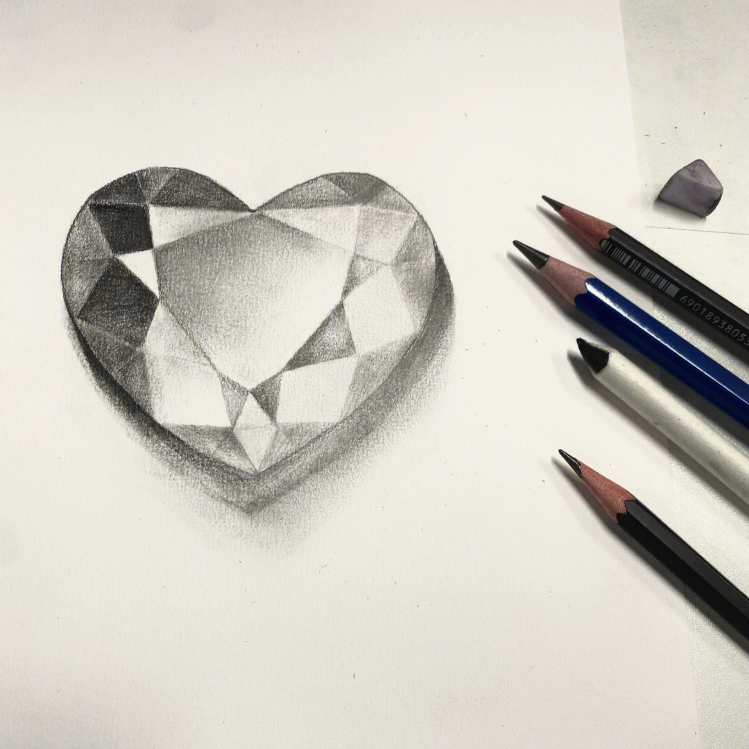 钻石画法素描画图片