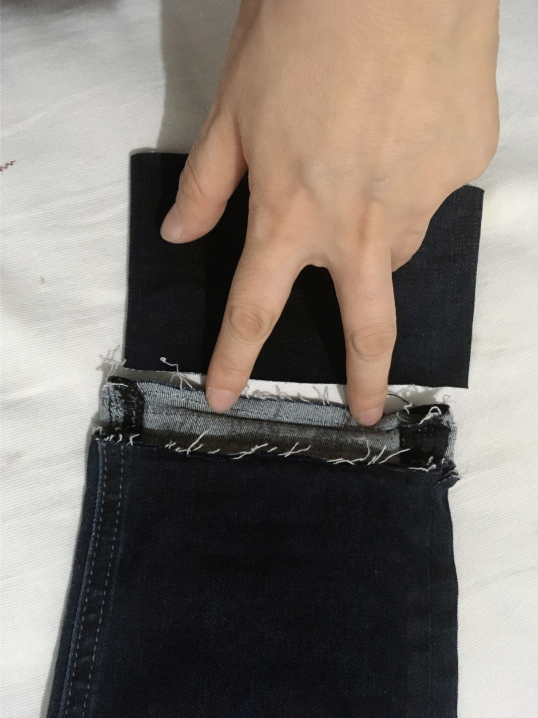 牛仔裤的详细缝制步骤图片