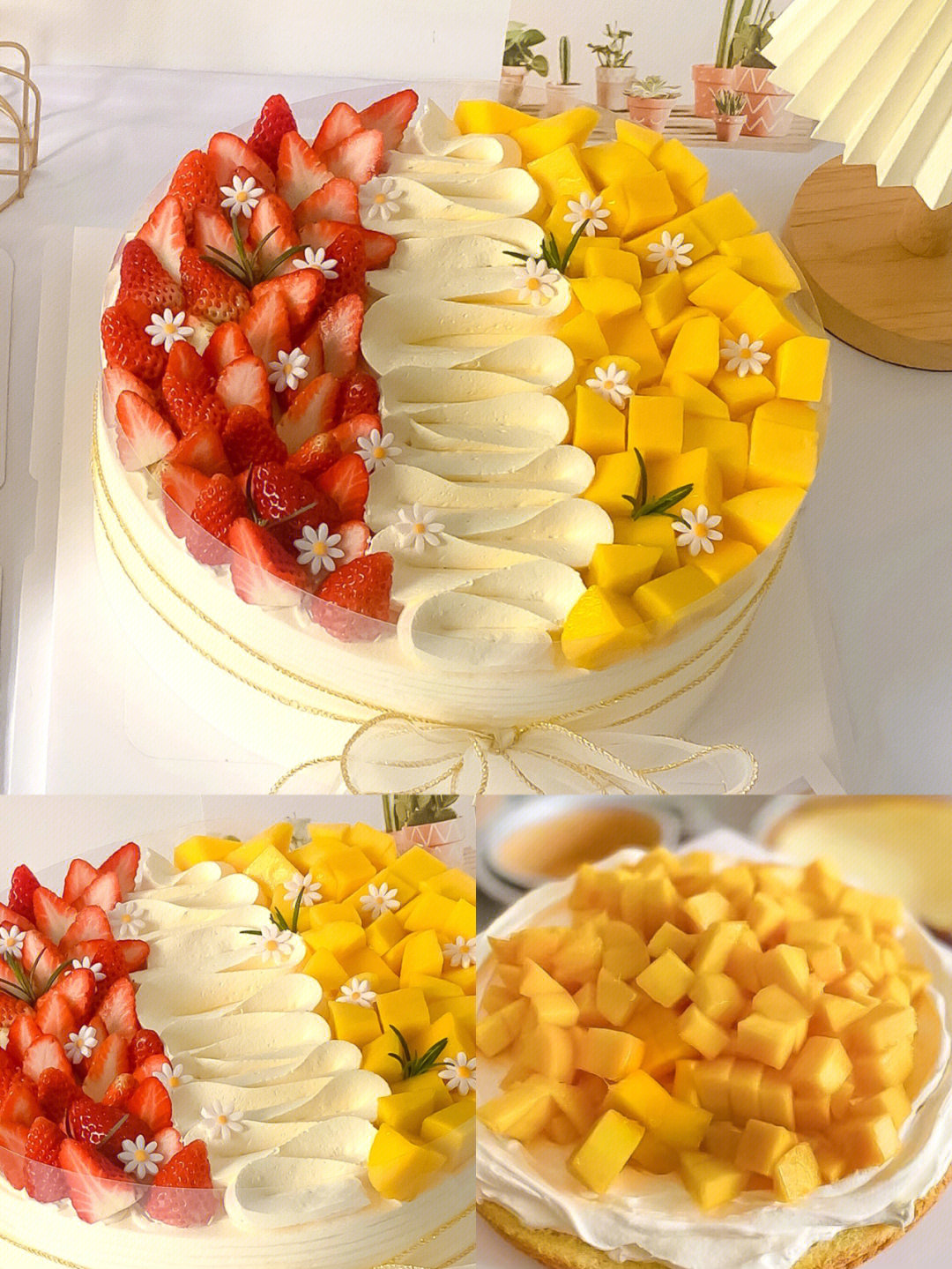 水果蛋糕12种水果摆法图片