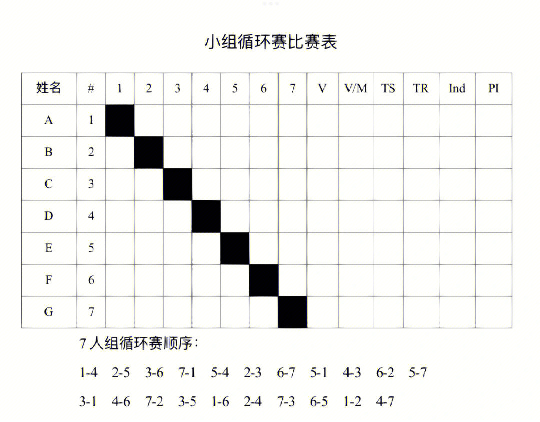 10队循环赛对阵表图片