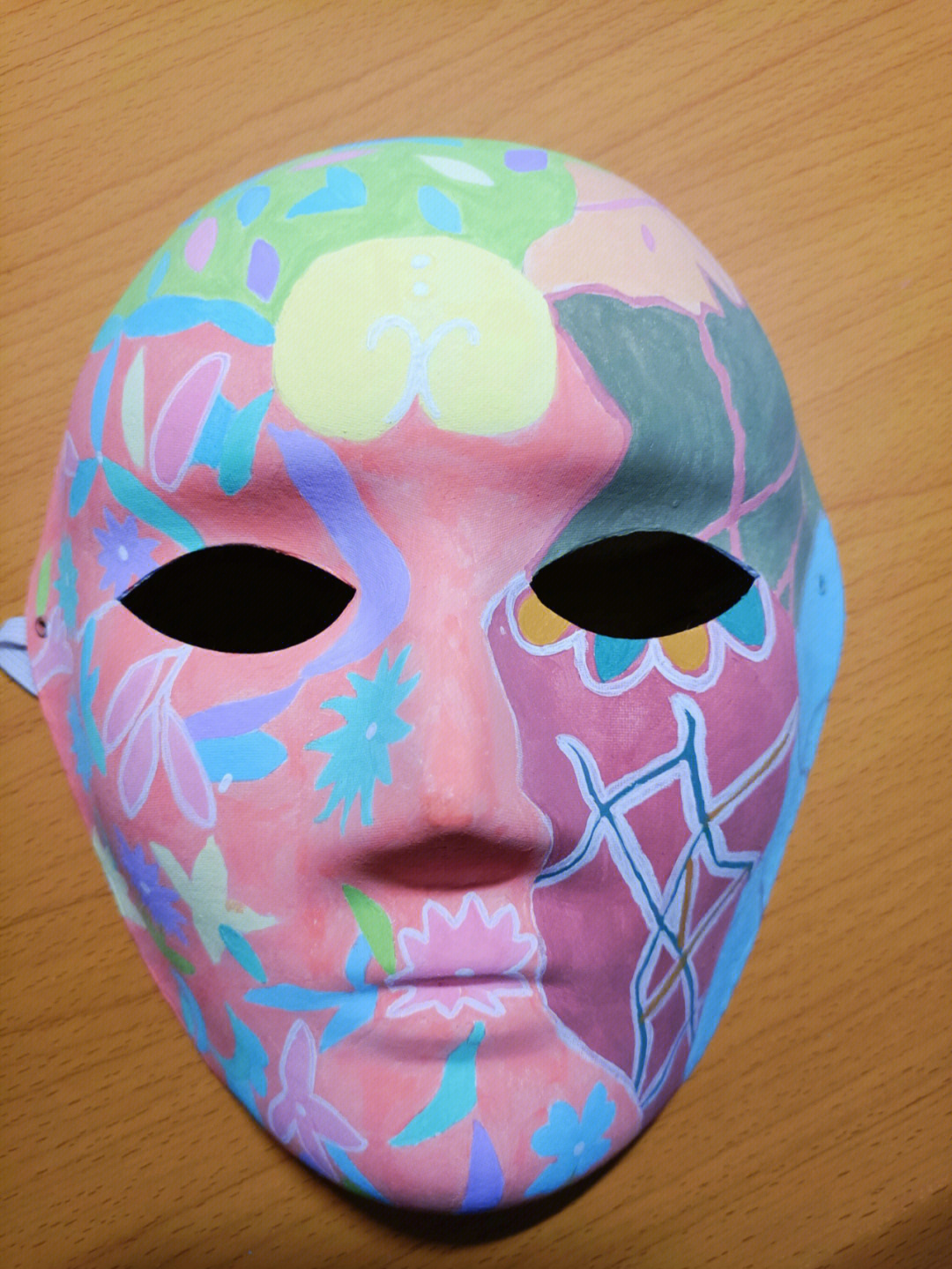 手绘面具学前教育专业美术面具