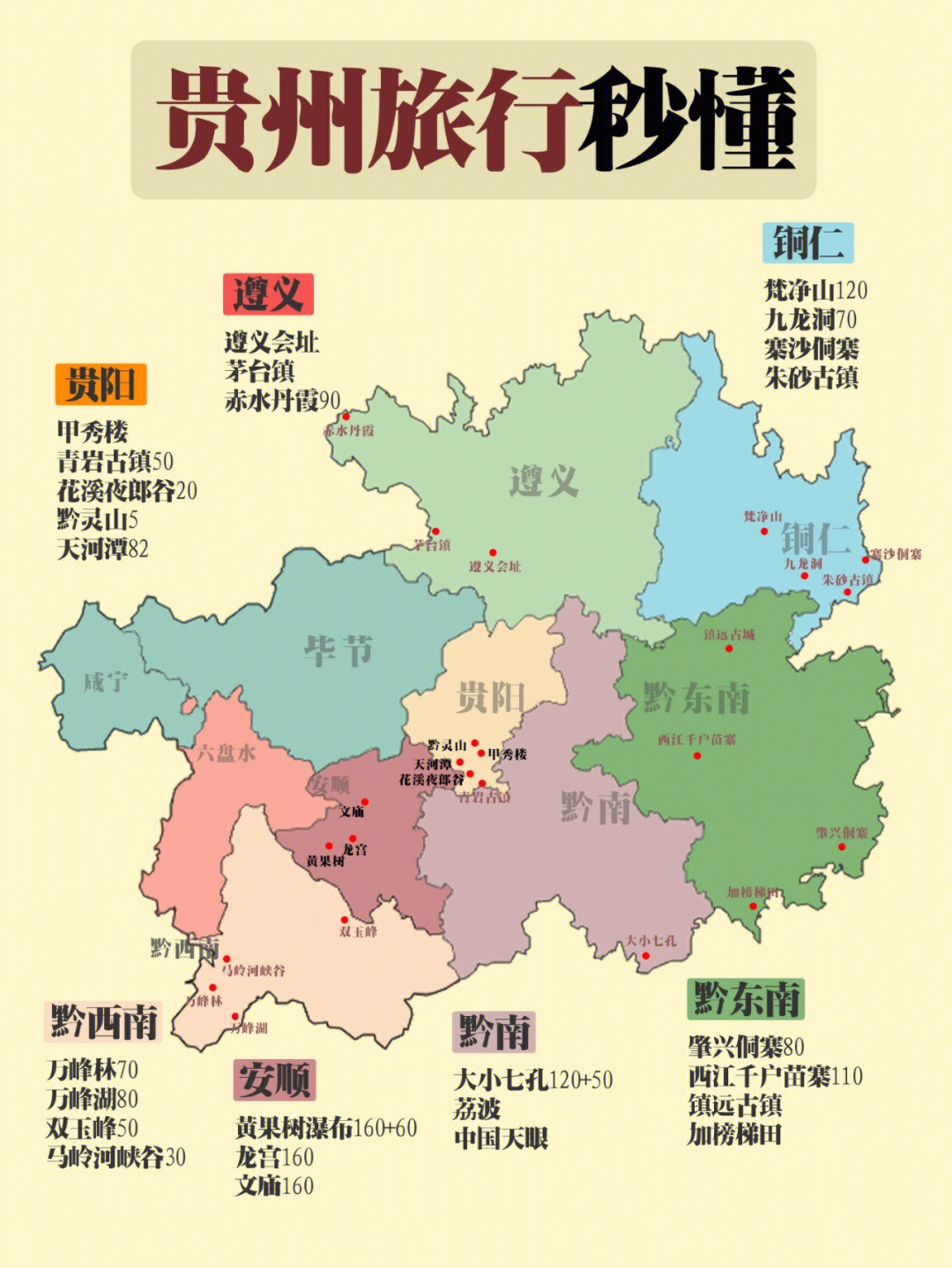 贵州旅游地图放大图片