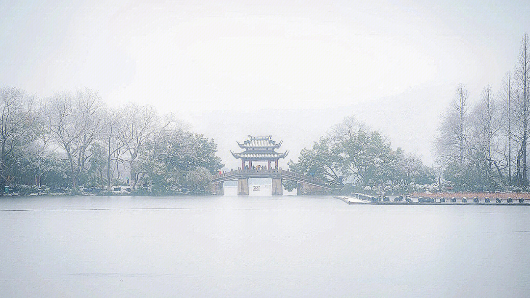 2022年西湖的雪