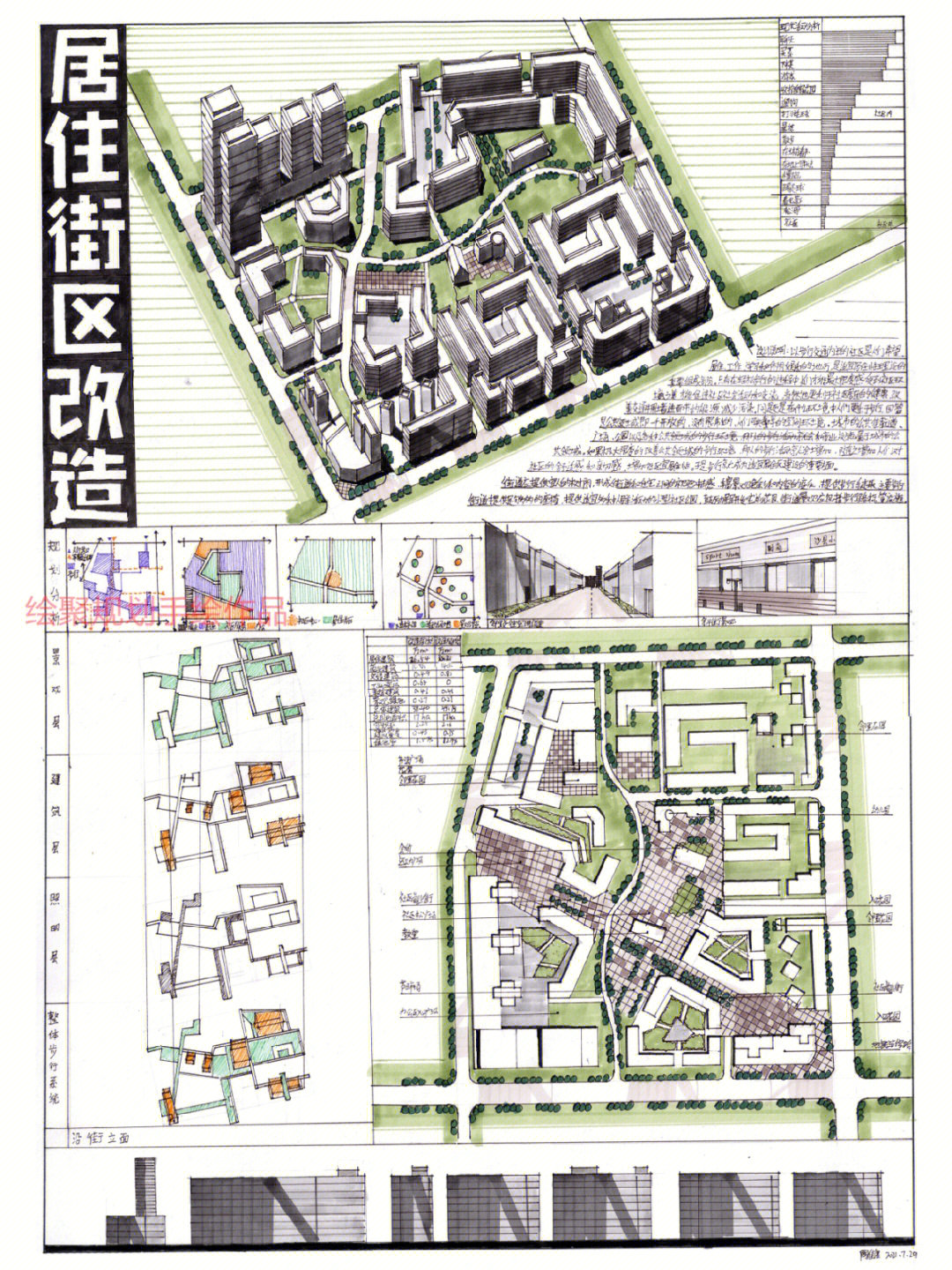 居住区抄绘案例图片