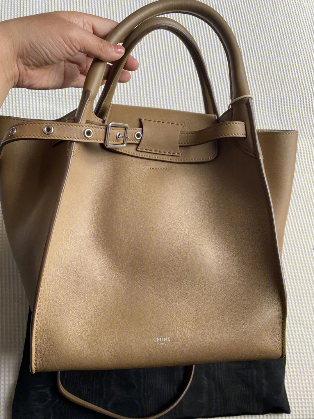 全95 celine bigbag 饼干色 新标 小号