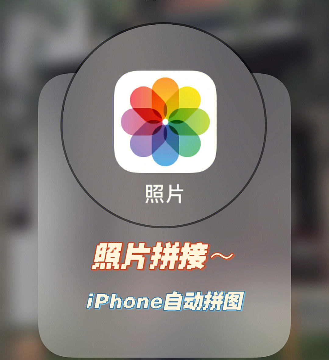 iphone照片拼接自动拼图你学会了吗