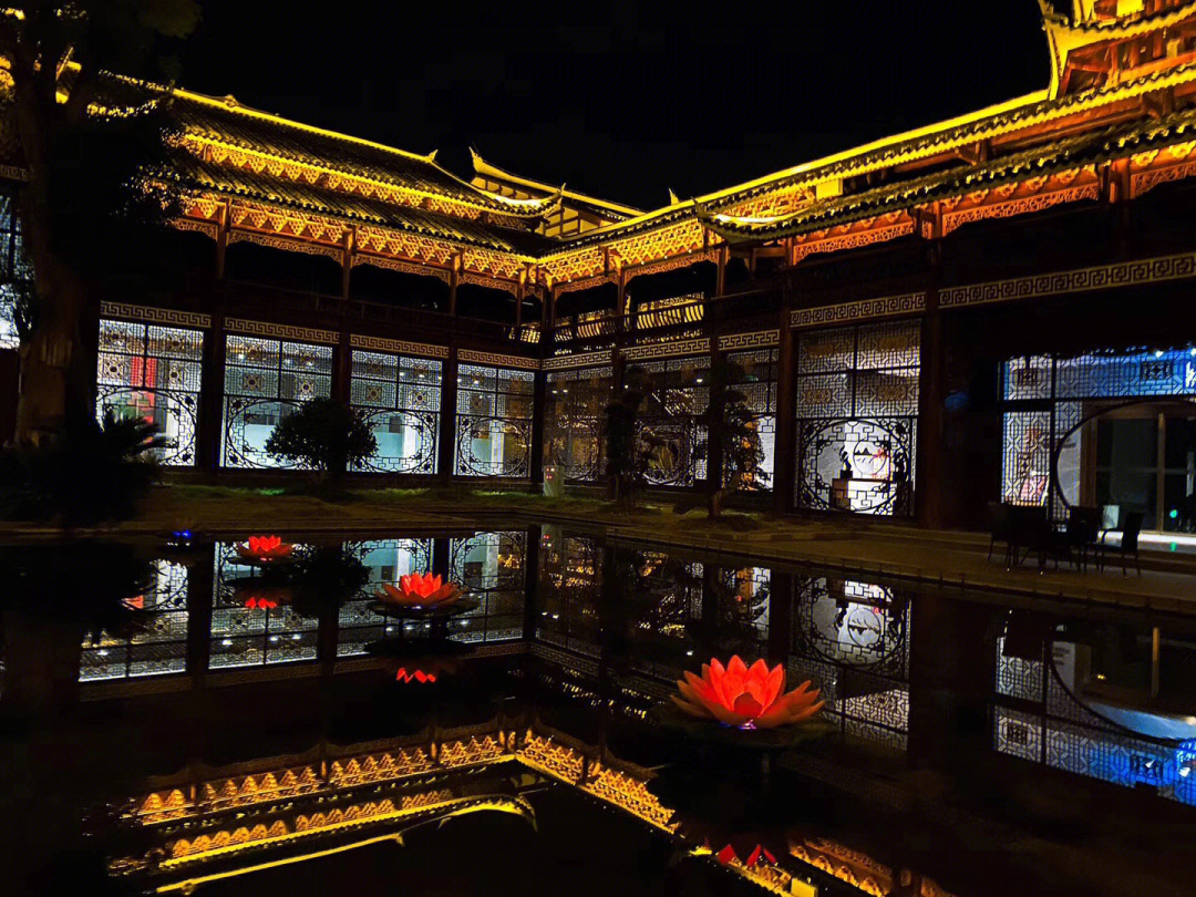 贵州剑河温泉酒店夜景