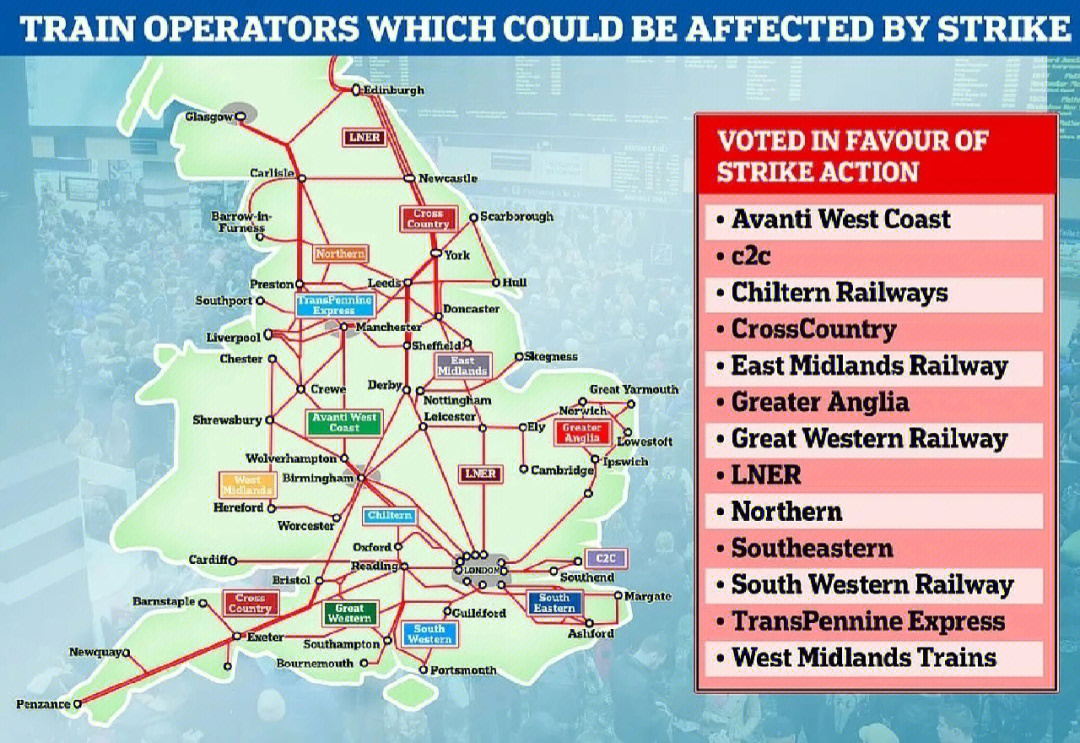 英国铁路线路图图片