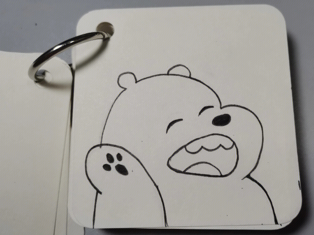 熊熊三贱客简笔画图片