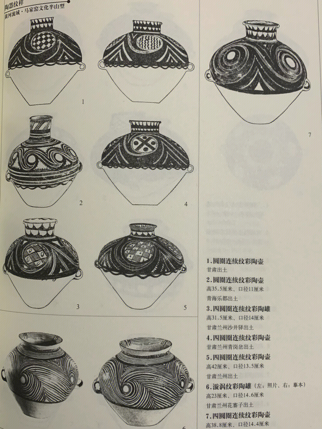 新石器时代装饰纹样陶器纹样马家窑文化3