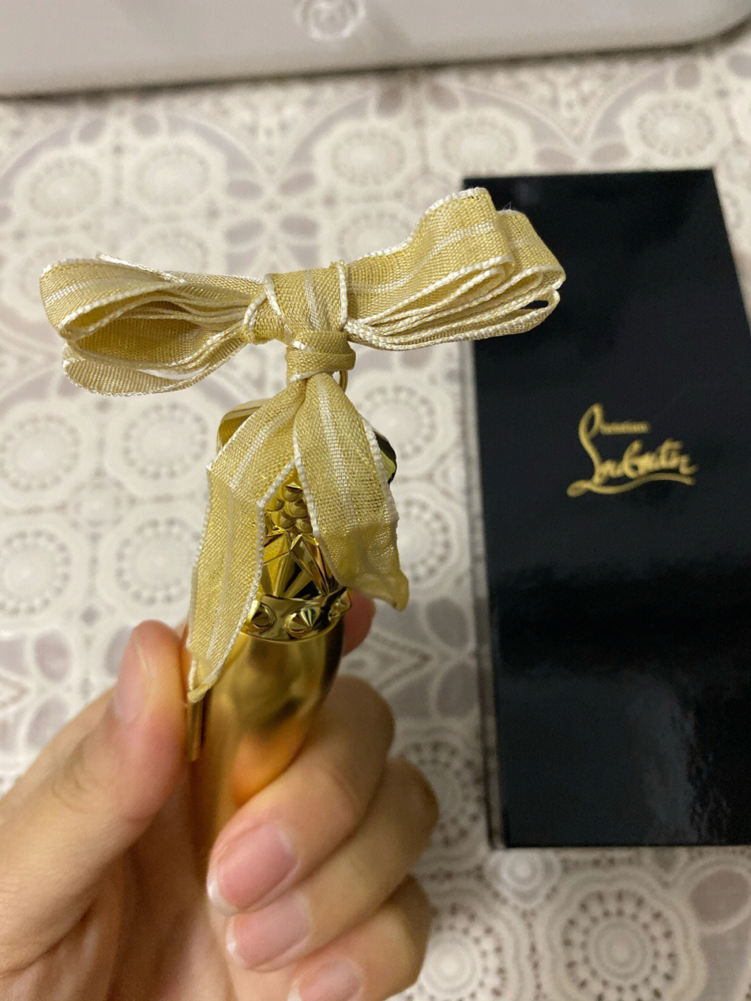 女王权杖christianlouboutin萝卜丁蝴蝶结