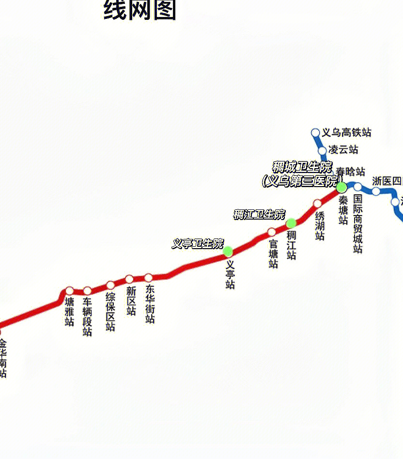 金义东轨道交通线路图图片