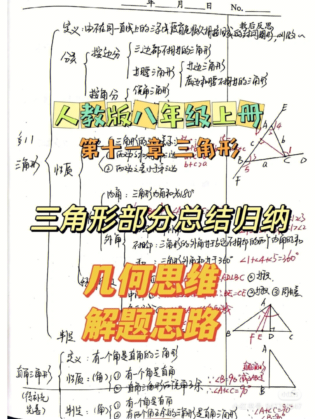 杨辉三角思维导图初中图片