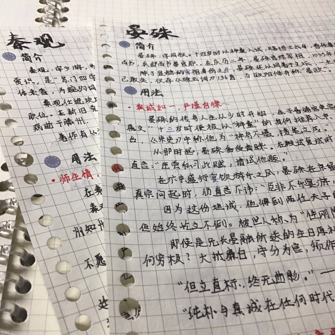 成语还在积累中,最近被作文绊住了脚步·整理的内容是:晏殊和秦观一