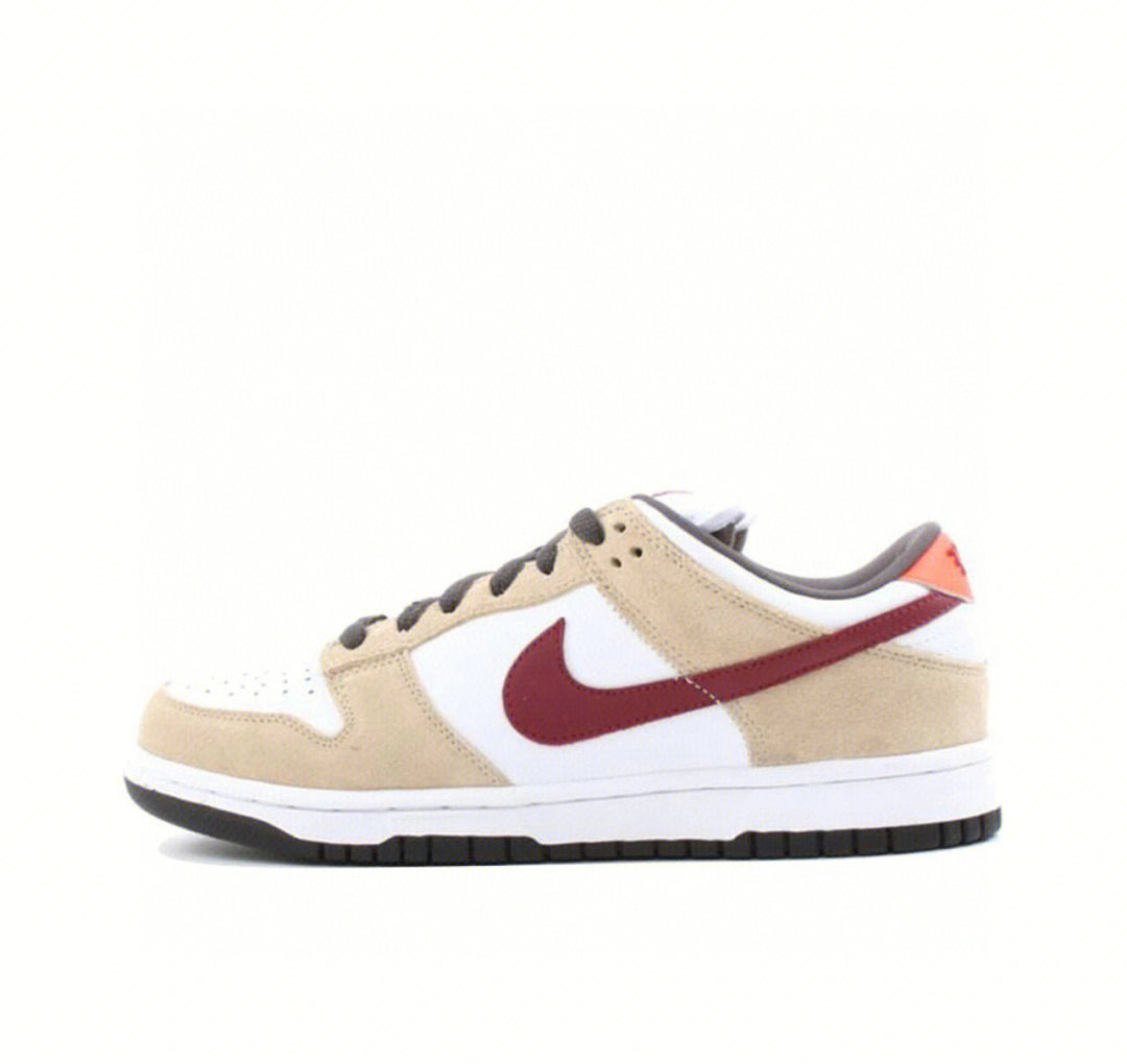 耐克 nike dunk sb low crimson 白杏红低帮板鞋304292-16.