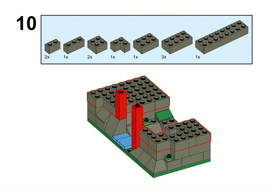 乐高10840说明书图片