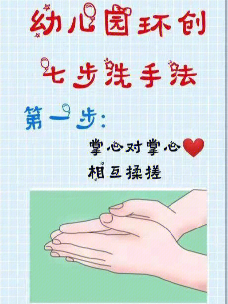 七步洗手法图片文字图片