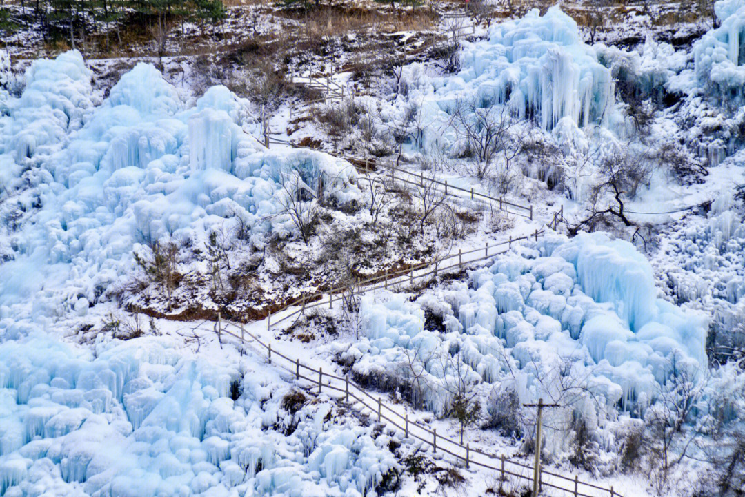 神泉峡冰瀑游览时间图片