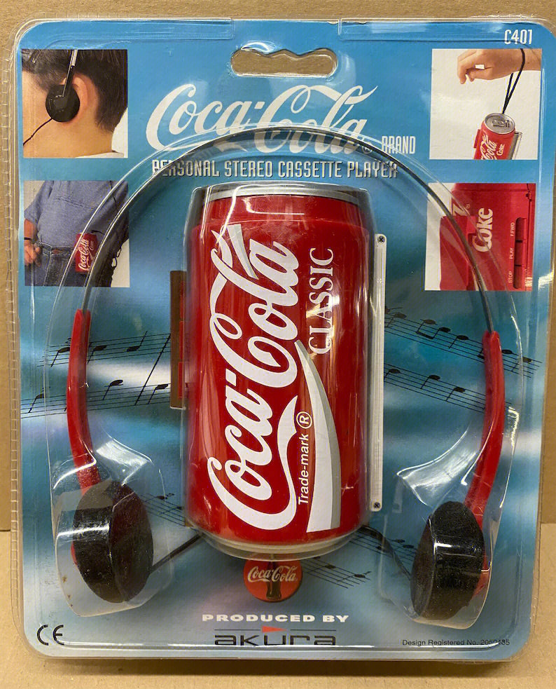 可口可乐coke易拉罐磁带机随身听