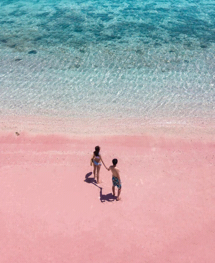 印尼浪漫粉色沙滩