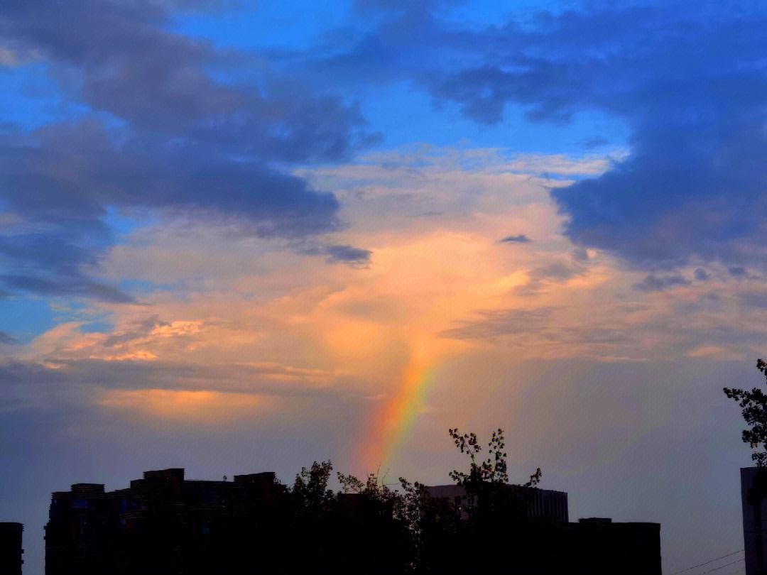 雨后的天空会有一道彩虹