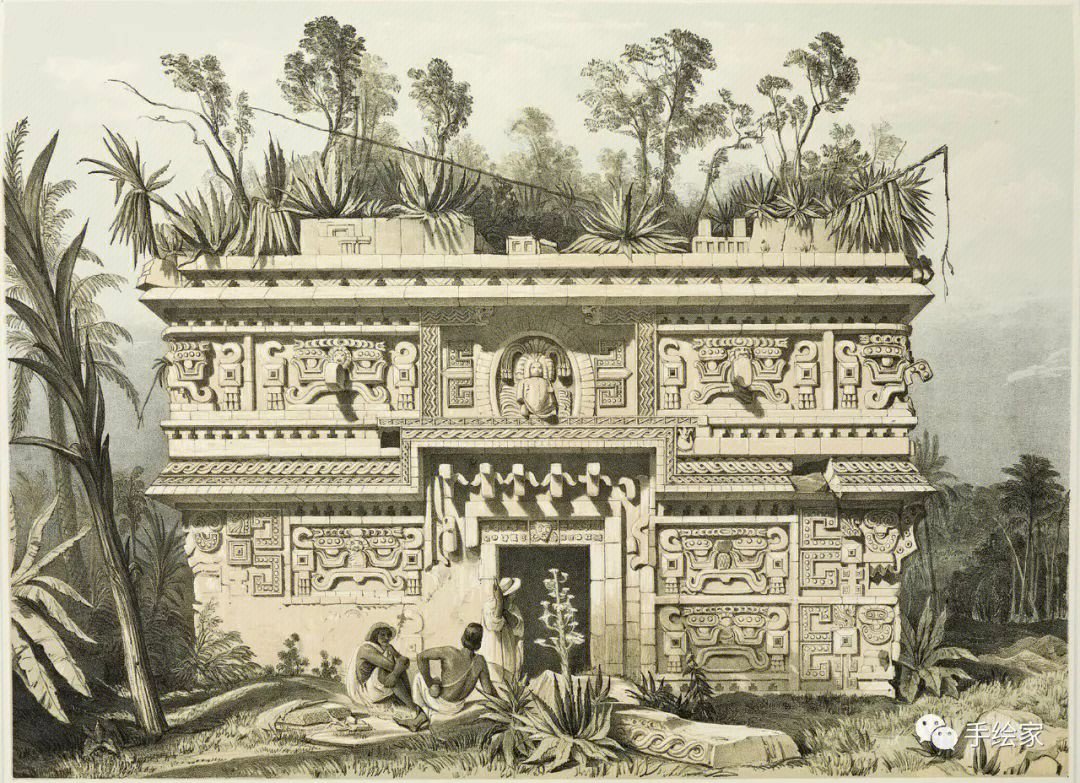 玛雅古城复原图图片
