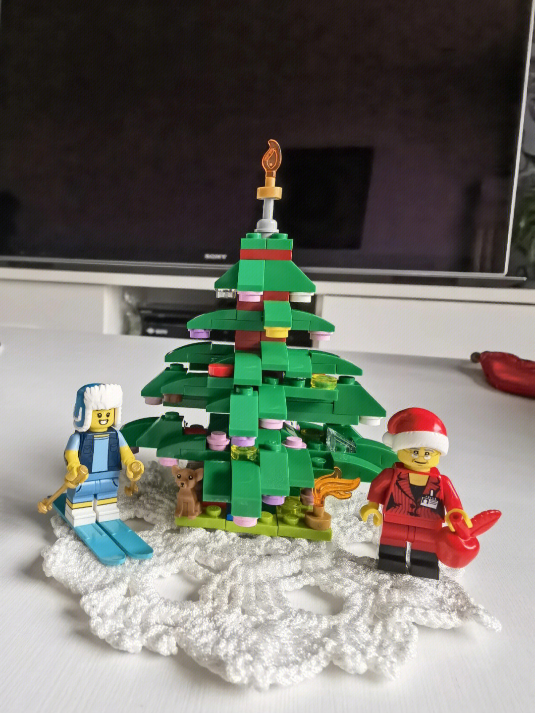 乐高圣诞树搭建图片