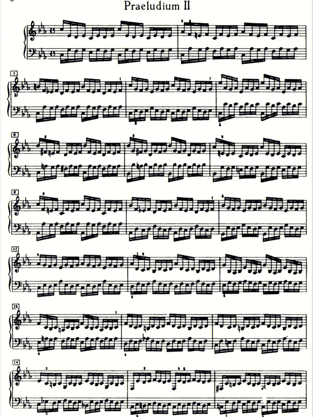 巴赫十二平均律bwv847前奏曲  赋格
