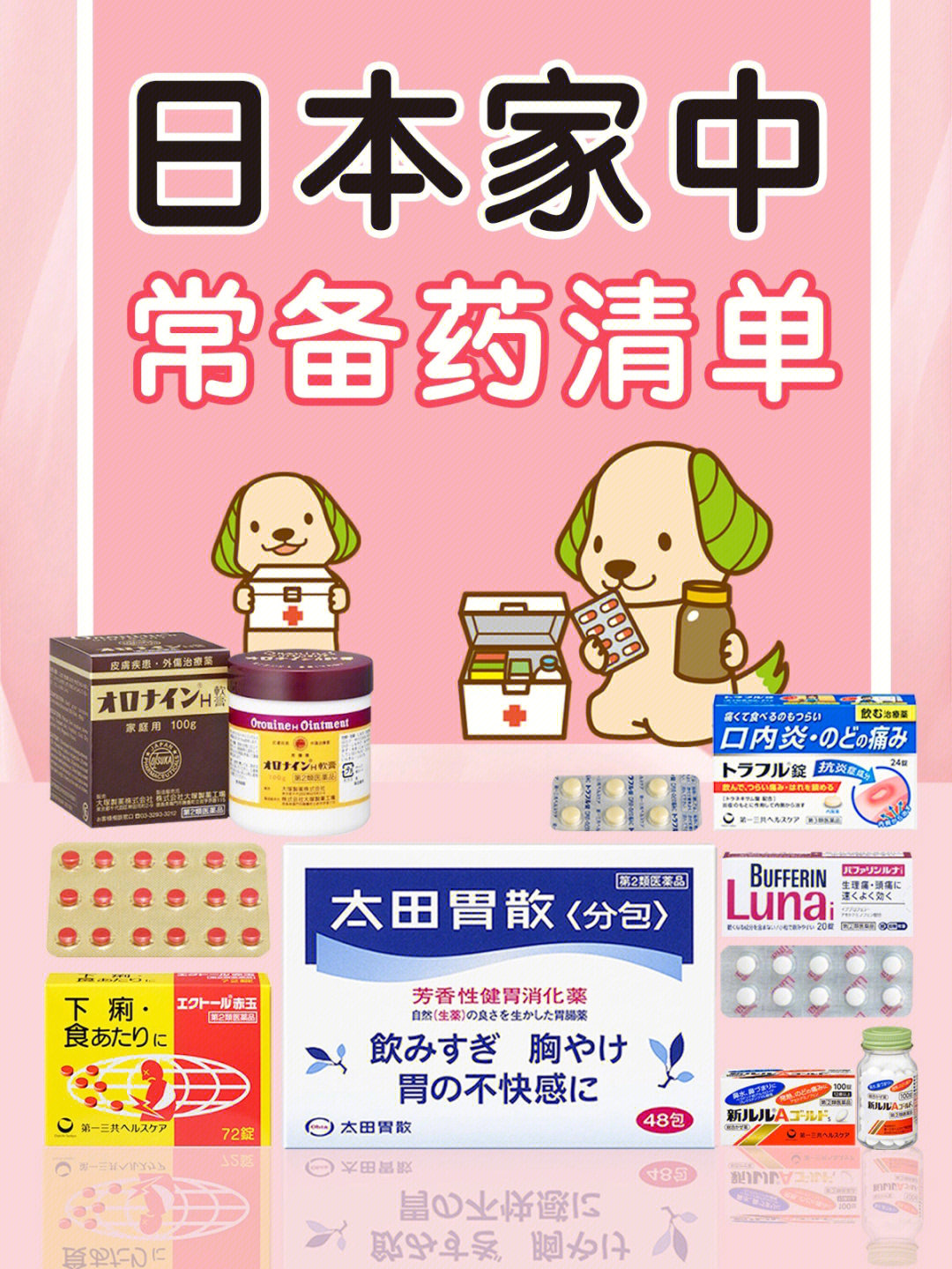 来看看日本家庭中的必备yao品有哪些,赶紧加入购物清单吧08!