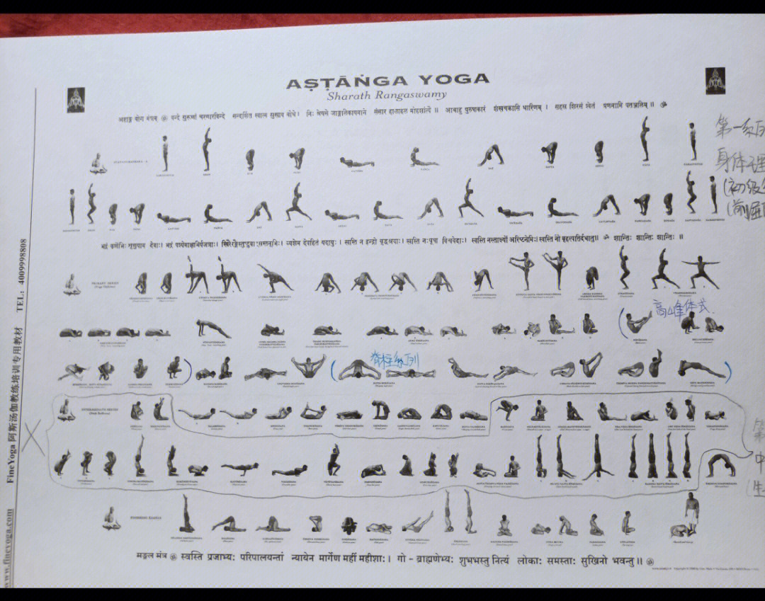 阿斯汤加瑜伽三级序列图片