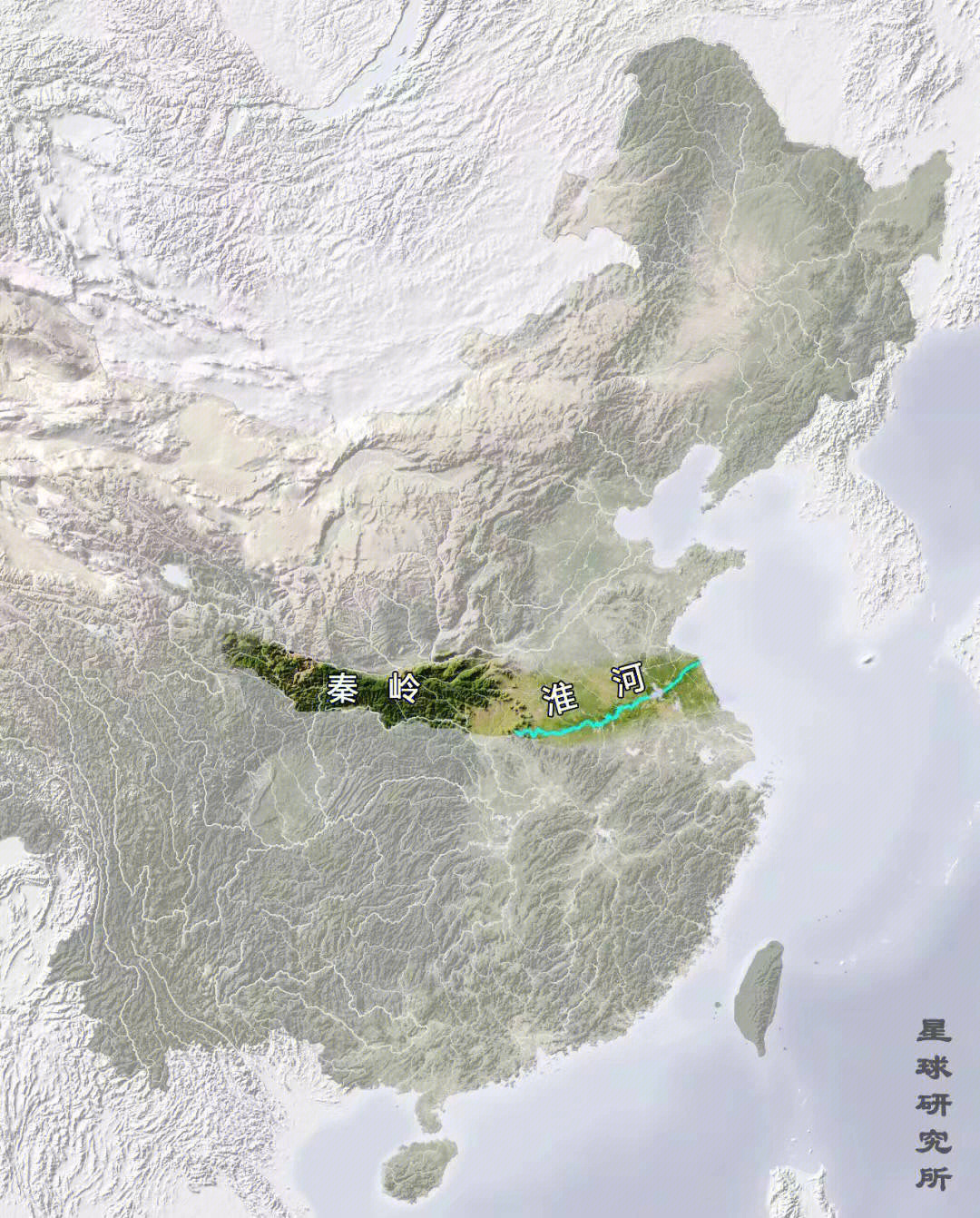 秦岭分界线图片图片