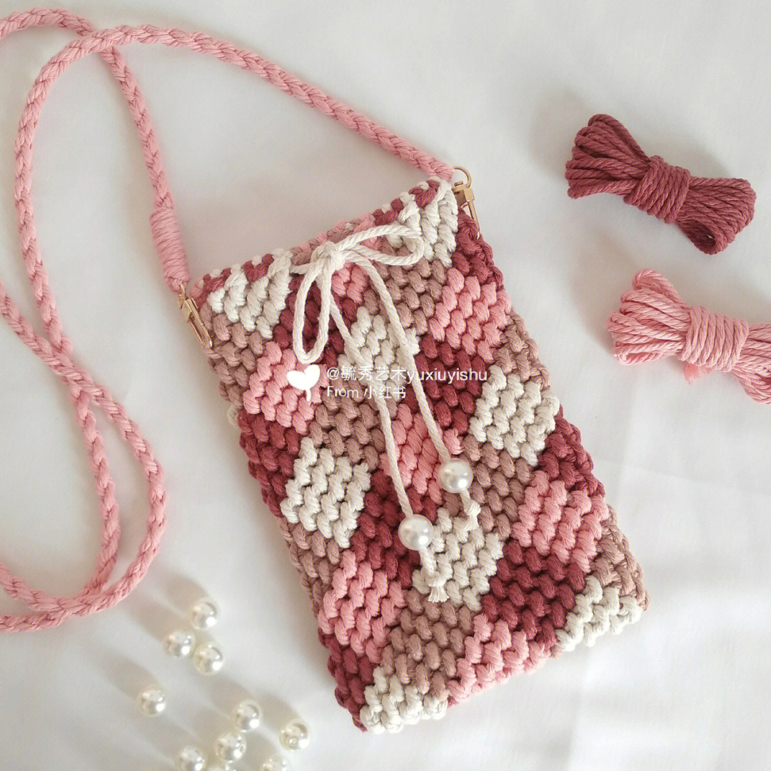 编织手机袋的花样织法图片