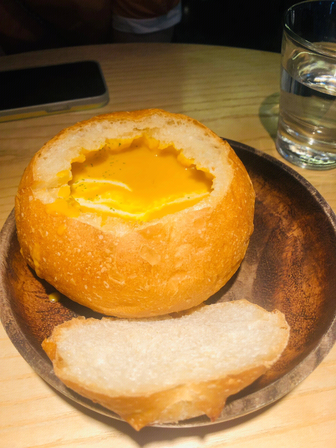 黄石融合菜奶油南瓜面包汤有点小创意在