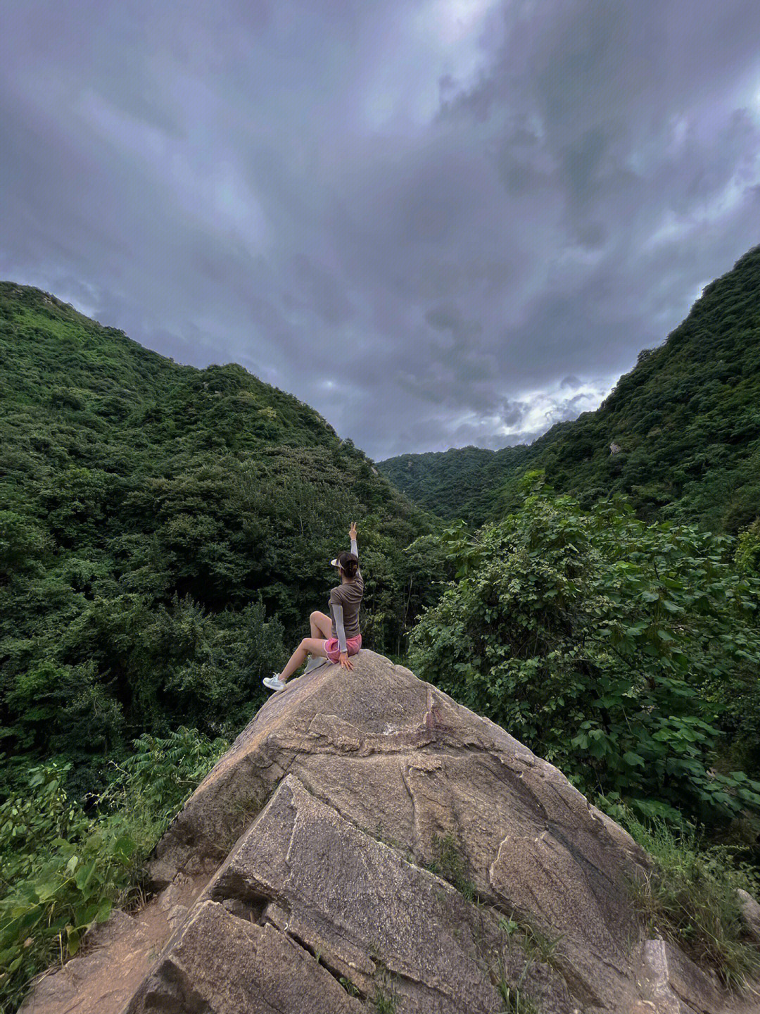 上王村爬山图片