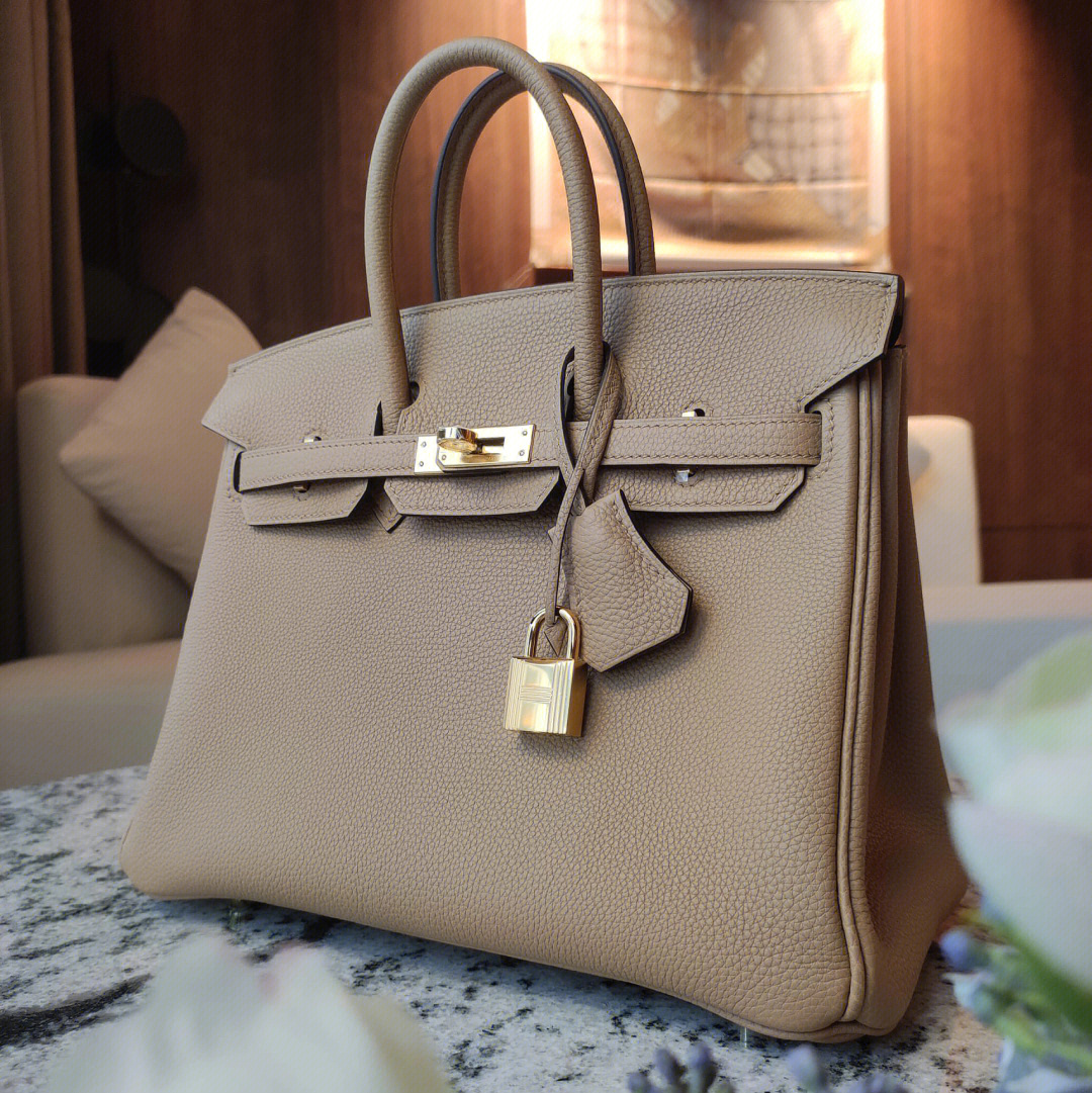 hermes birkin25奶茶色togo铂金包全新现货