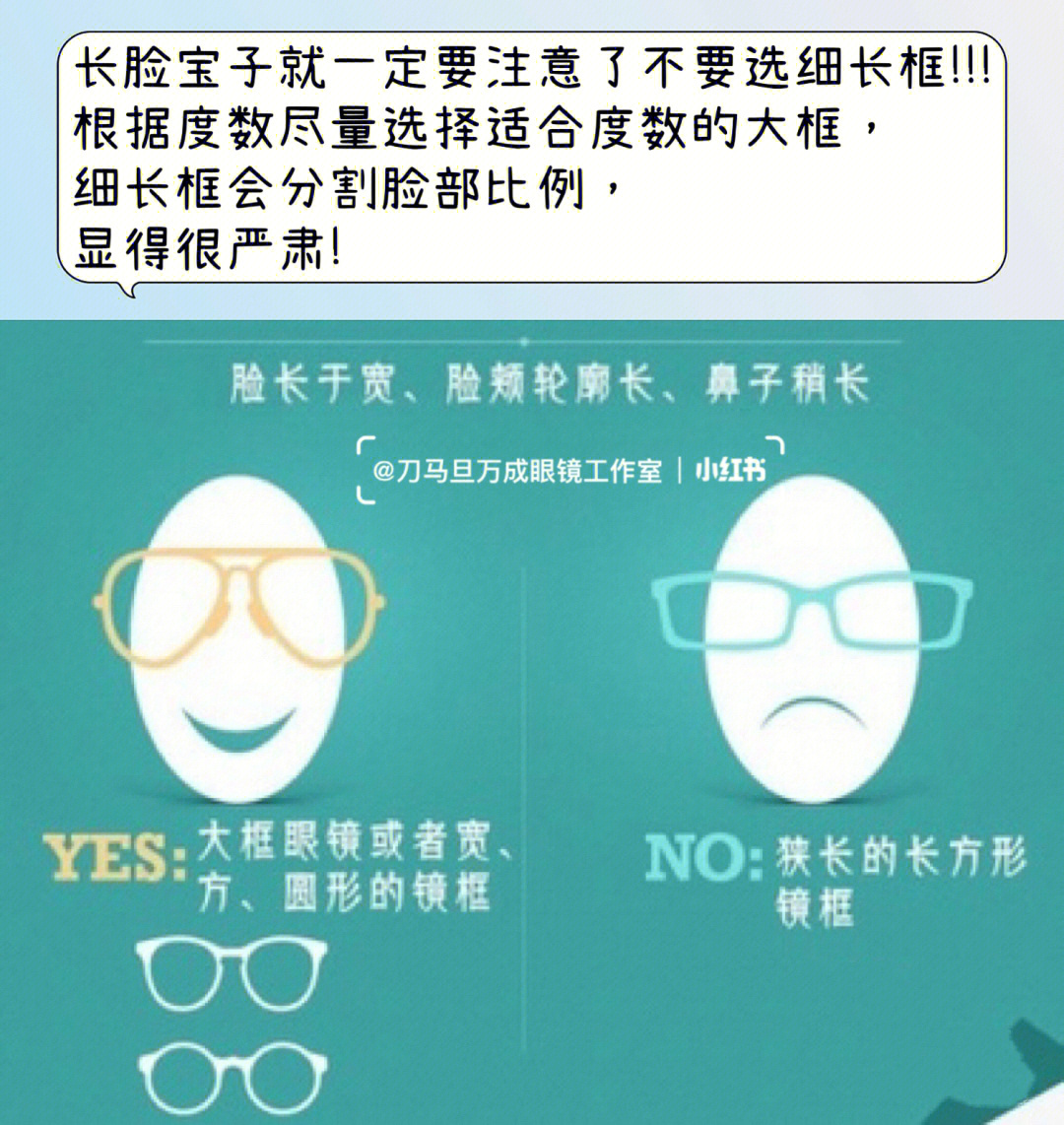 不同脸型选择眼镜框的技巧